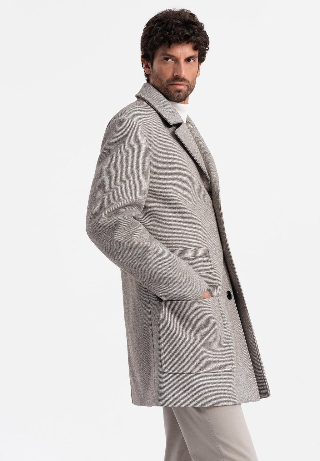 Классическое пальто Ombre, бежевый 
Классическое пальто Ombre, бежевый