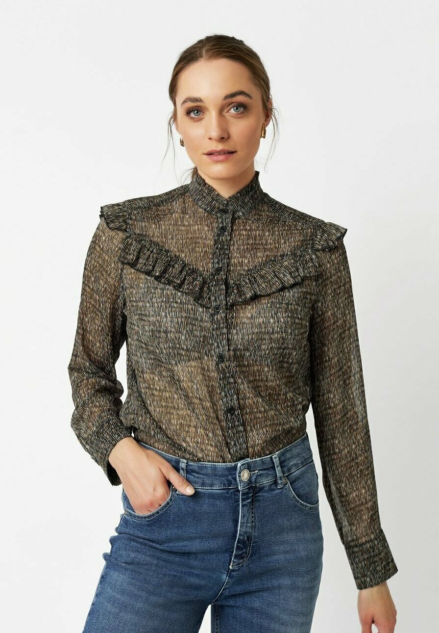 Блуза TONI Button-down blouse, Beige/Brown/Beige
Блуза TONI Button-down blouse, Beige/Brown/Beige