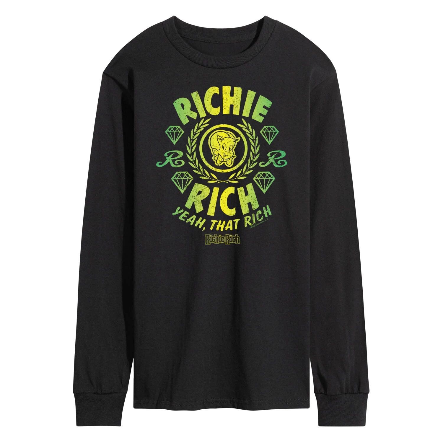 Мужская футболка с длинными рукавами и рисунком Richie Rich Yeah That Rich, Black Licensed Character, черный
Мужская футболка с длинными рукавами и рисунком Richie Rich Yeah That Rich, Black Licensed Character, черный