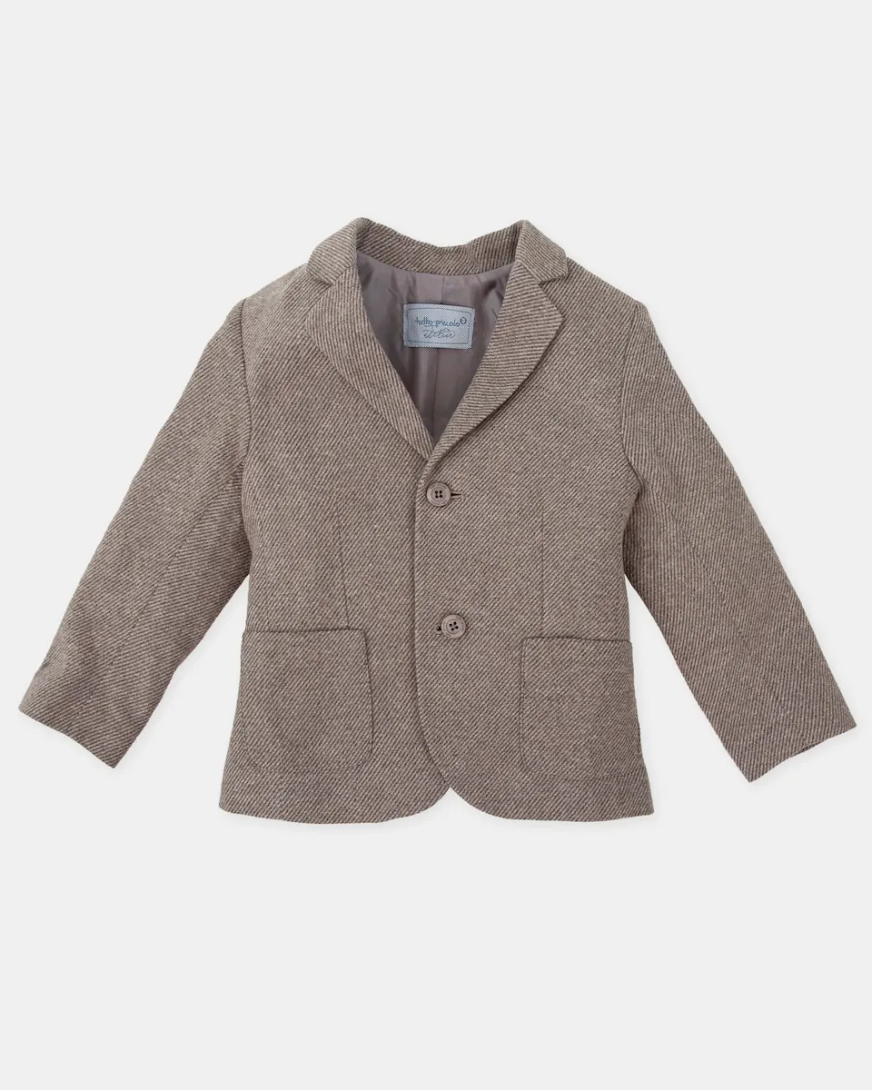 Серый фланелевый пиджак для мальчика Tutto Piccolo
Серый фланелевый пиджак для мальчика Tutto Piccolo