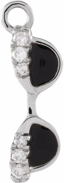 Подвеска для солнцезащитных очков Jewels By Lux из 14-каратного желтого, белого или розового золота, круглая, 0,9 мм, Si1-Si2, GH 10,2 x 3,27 мм, полированная, с бриллиантами 0,02 карата в оправе из натурального золота, Yellow
Подвеска для солнцезащитных очков Jewels By Lux из 14-каратного желтого, белого или розового золота, круглая, 0,9 мм, Si1-Si2, GH 10,2 x 3,27 мм, полированная, с бриллиантами 0,02 карата в оправе из натурального золота, Yellow