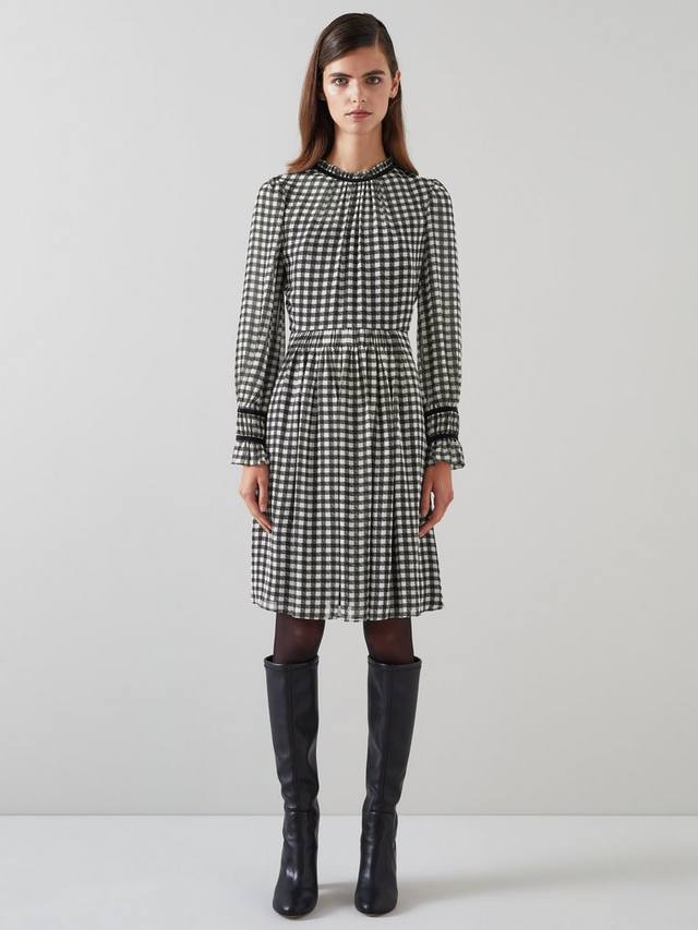 Платье в клетку от верити L.K.Bennett, цвет Black/Cream
Платье в клетку от верити L.K.Bennett, цвет Black/Cream