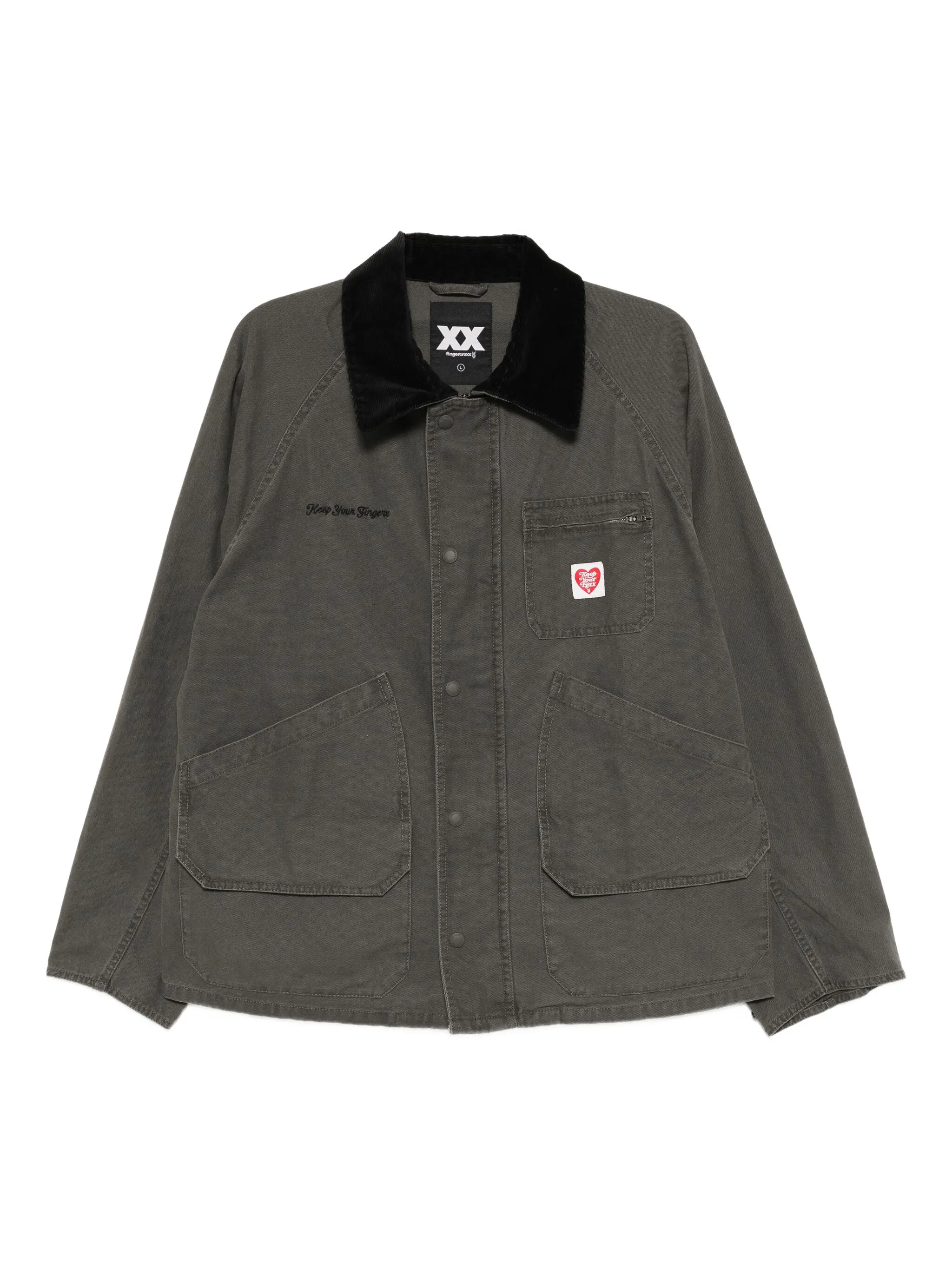 Куртка с вышитой надписью Fingercroxx, серый
Куртка с вышитой надписью Fingercroxx, серый