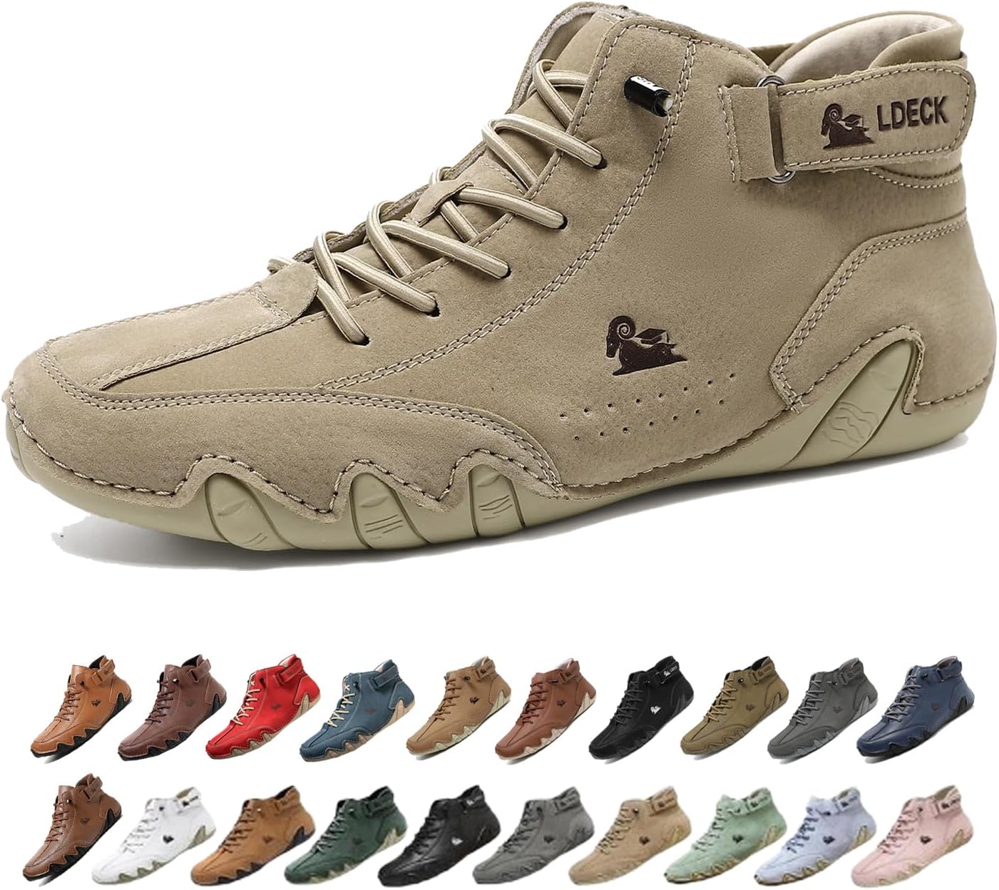 Мужские водонепроницаемые дышащие высокие ботинки-чукка ручной работы, нескользящие, для походов, вождения, кемпинга, легкие босоножки на все сезоны Generic, хаки
Мужские водонепроницаемые дышащие высокие ботинки-чукка ручной работы, нескользящие, для походов, вождения, кемпинга, легкие босоножки на все сезоны Generic, хаки