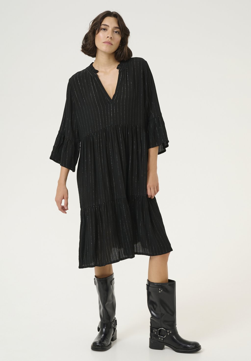 Повседневное платье LIV Kaffe, черный 
Повседневное платье LIV Kaffe, черный