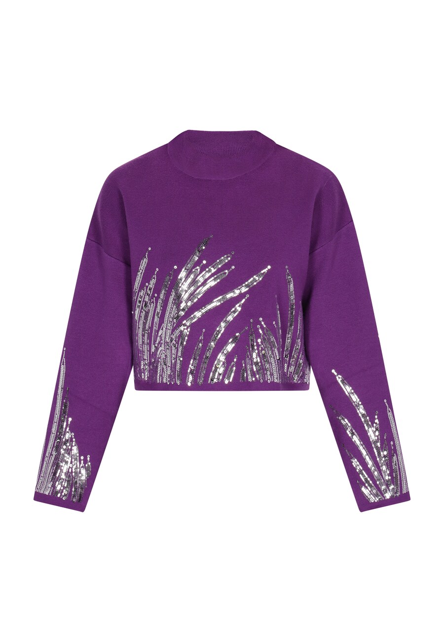 Тонкий вязаный свитер faina Sweater, фиолетовый
Тонкий вязаный свитер faina Sweater, фиолетовый