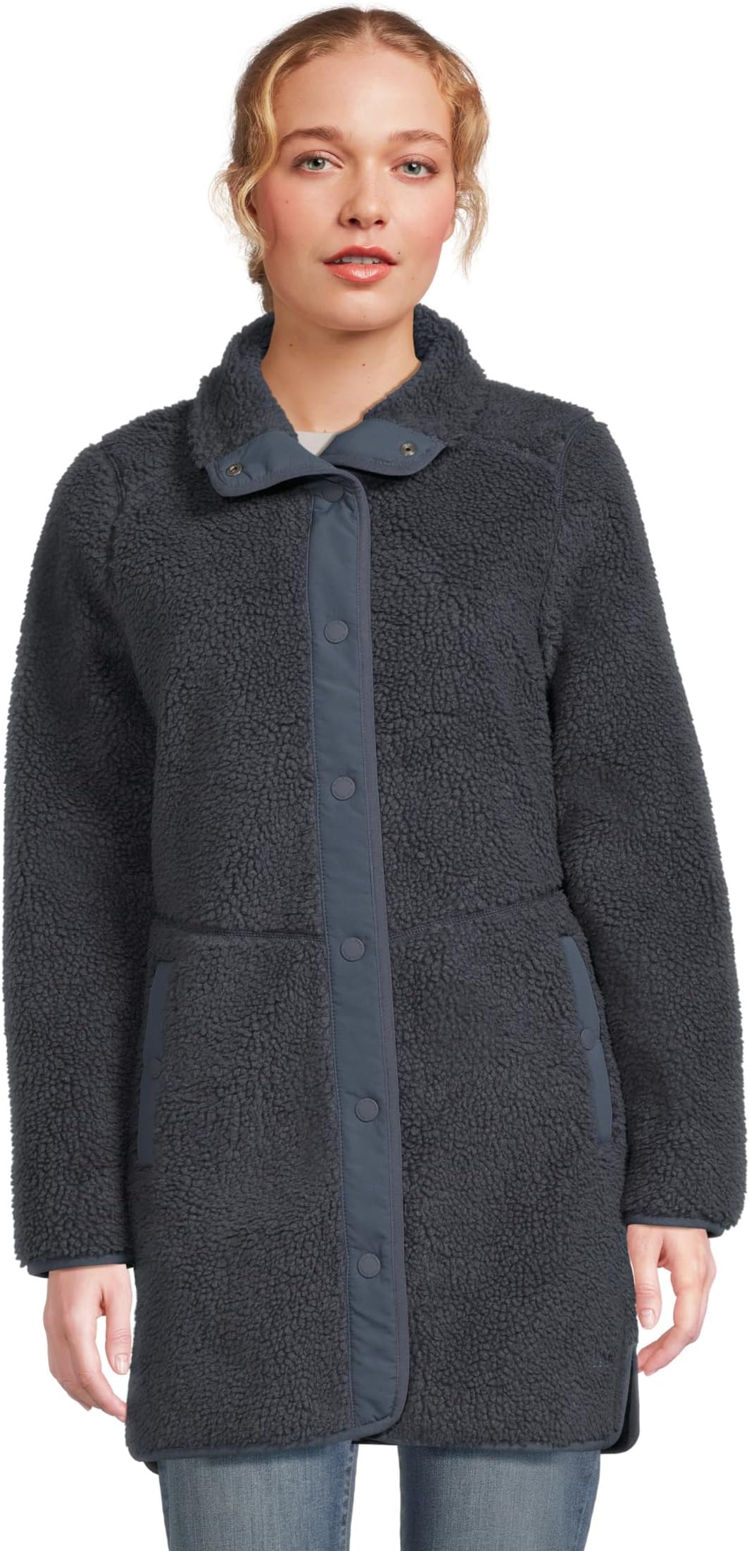 Женское пальто из шерпы L.L.Bean, Carbon Navy
Женское пальто из шерпы L.L.Bean, Carbon Navy