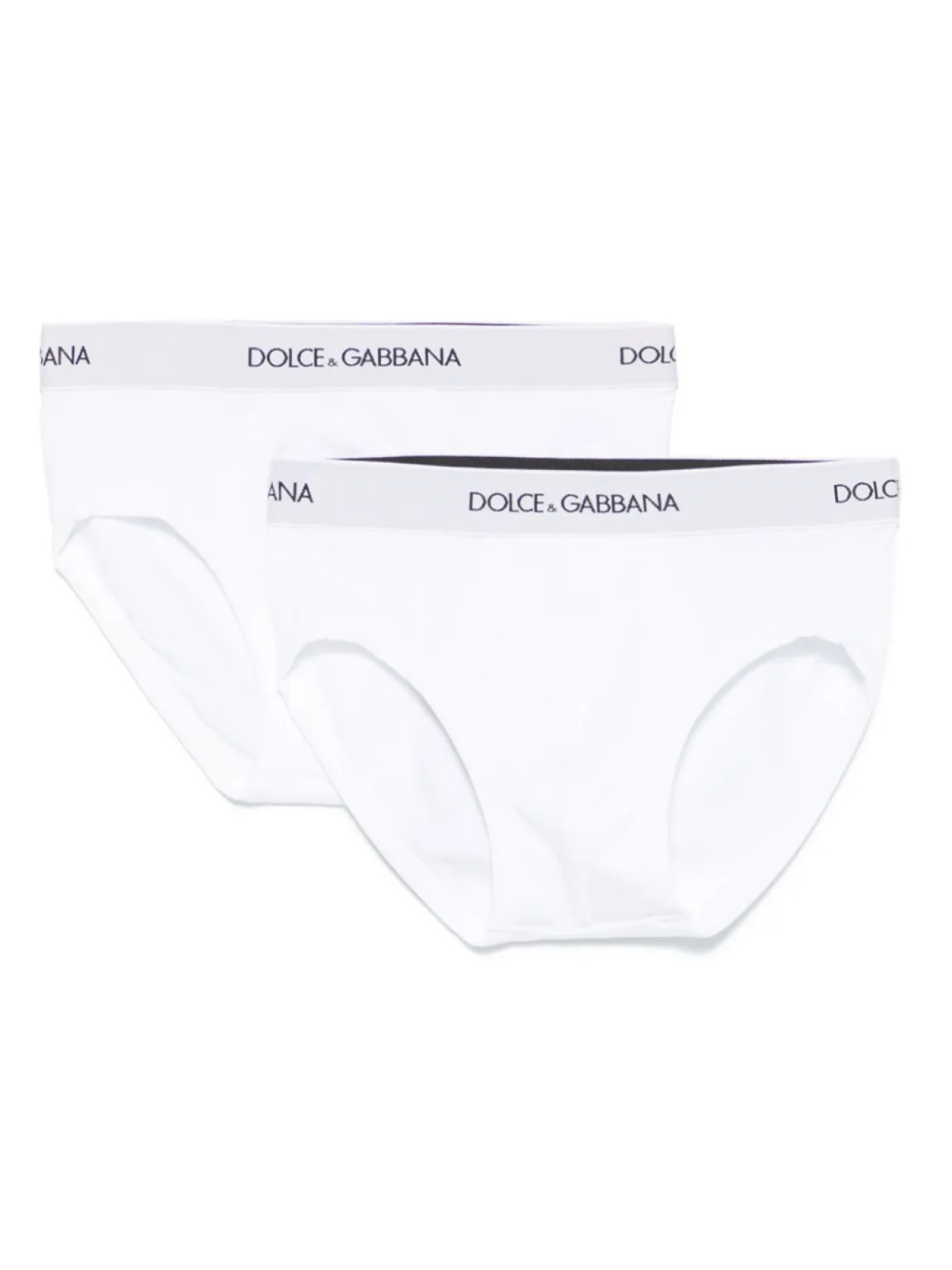 Dolce & Gabbana Kids комплект из двух трусов, белый 
Dolce & Gabbana Kids комплект из двух трусов, белый