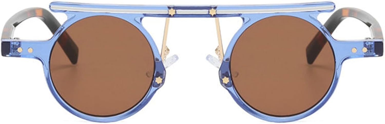 Женские солнцезащитные очки Helena Small Round Punk в стиле ретро с прозрачными градиентными линзами и защитой от УФ-излучения UV400, мужские солнцезащитные очки с двухцветными заклепками S67, C7
Женские солнцезащитные очки Helena Small Round Punk в стиле ретро с прозрачными градиентными линзами и защитой от УФ-излучения UV400, мужские солнцезащитные очки с двухцветными заклепками S67, C7