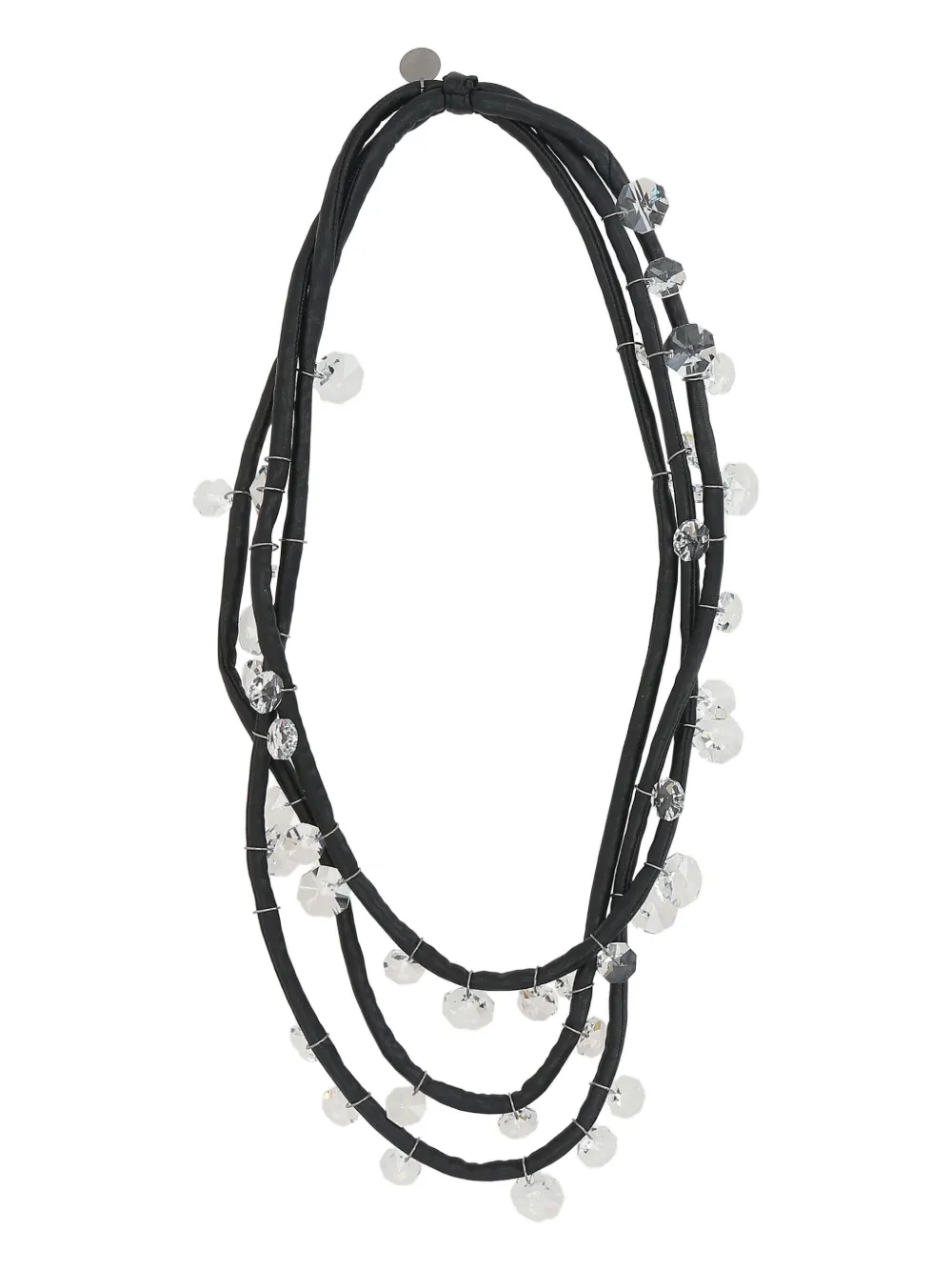 Ожерелье с несколькими шнурами, украшенное Maria Calderara, черный
Ожерелье с несколькими шнурами, украшенное Maria Calderara, черный