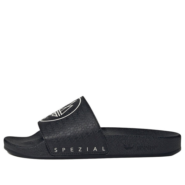 Тапочки adilette spzl 'black' Adidas, черный 
Тапочки adilette spzl 'black' Adidas, черный