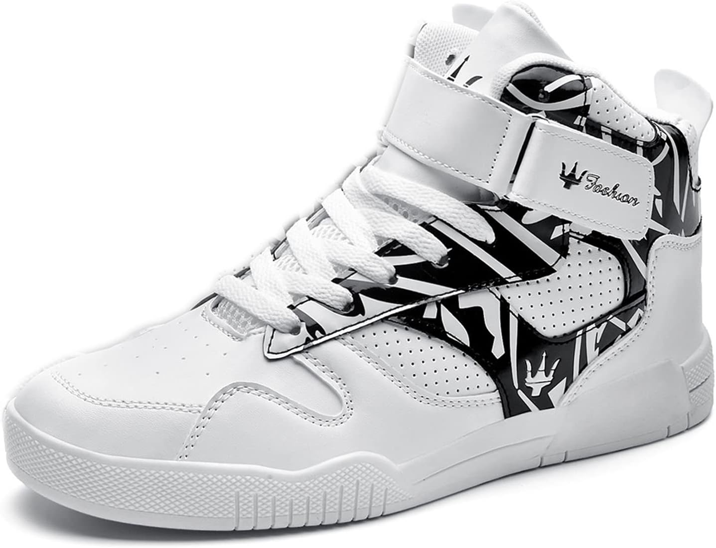 Мужские модные высокие кеды FZUU из кожи для улицы и спорта, белый/черный
Мужские модные высокие кеды FZUU из кожи для улицы и спорта, белый/черный