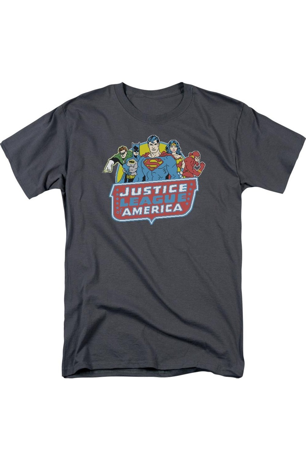 Футболка с коротким рукавом для взрослых DC Comics 8 Bit League Gildan, цвет charcoal
Футболка с коротким рукавом для взрослых DC Comics 8 Bit League Gildan, цвет charcoal