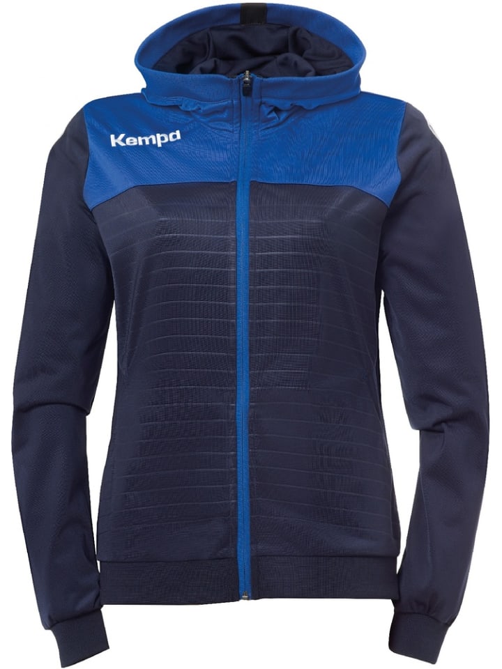 Женская куртка с капюшоном Emotion 2.0 синего цвета Kempa
Женская куртка с капюшоном Emotion 2.0 синего цвета Kempa