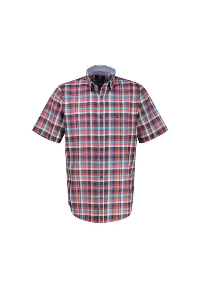 Рубашка в клетку с коротким рукавом структурированного качества Lerros, красный
Рубашка в клетку с коротким рукавом структурированного качества Lerros, красный