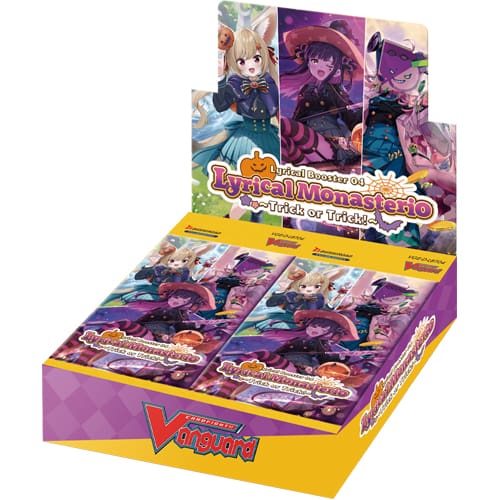 Карточная игра Cardfight!! Vanguard: Lyrical Booster Box: Lyrical Monasterio – Trick Or Trick Bushiroad 
Карточная игра Cardfight!! Vanguard: Lyrical Booster Box: Lyrical Monasterio – Trick Or Trick Bushiroad