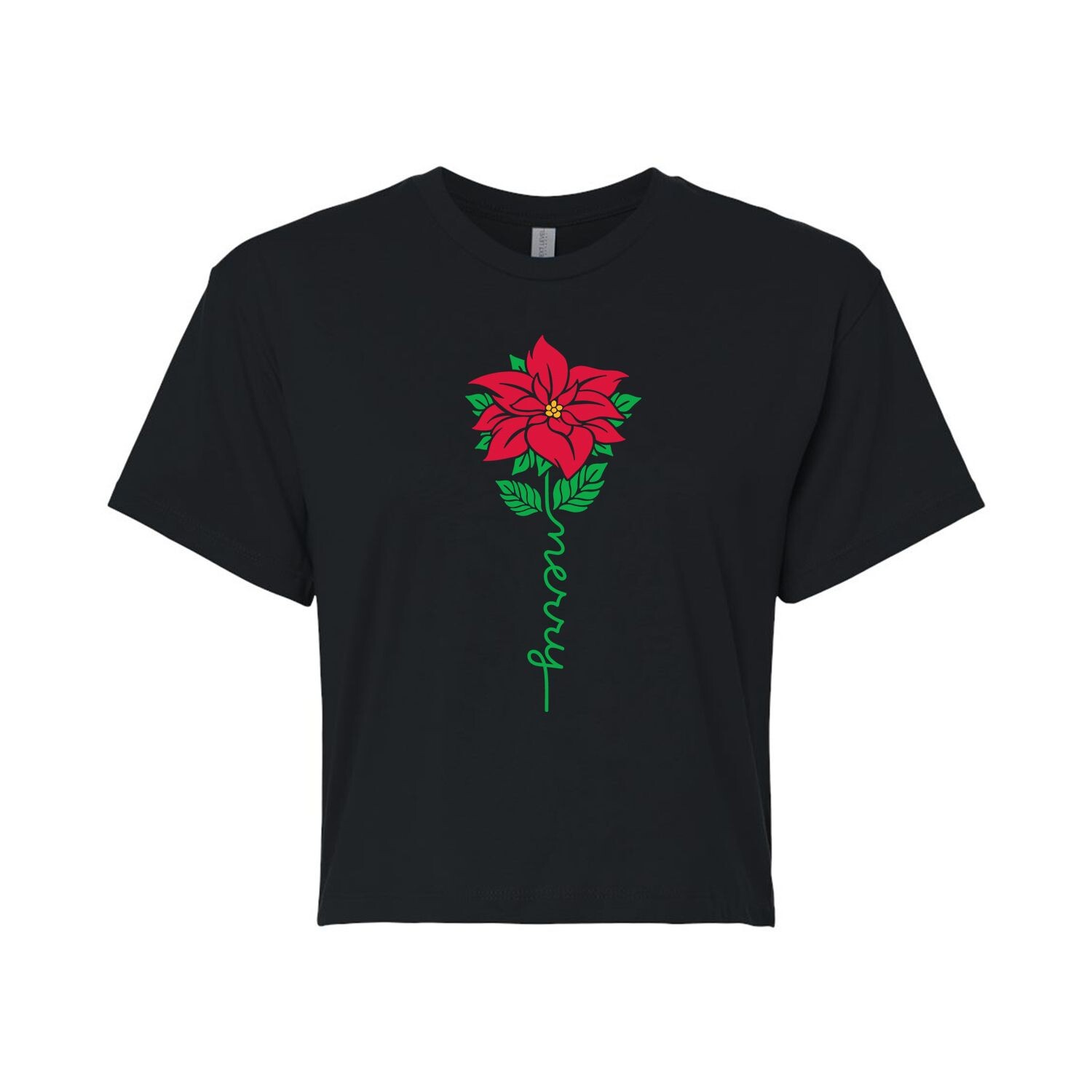 Укороченная футболка с рисунком Merry Poinsettias для юниоров Licensed Character
Укороченная футболка с рисунком Merry Poinsettias для юниоров Licensed Character