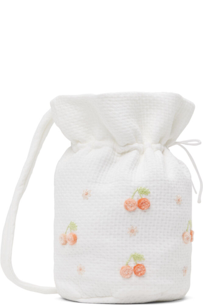 Детская белая сумка с вышивкой Eslem Bonpoint
Детская белая сумка с вышивкой Eslem Bonpoint