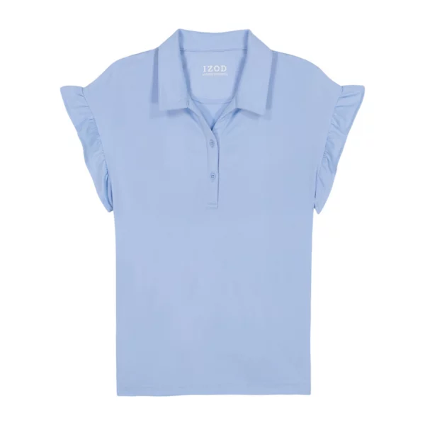 Вязаный топ с оборками на рукавах для девочек 4–18 лет Izod, голубой
Вязаный топ с оборками на рукавах для девочек 4–18 лет Izod, голубой