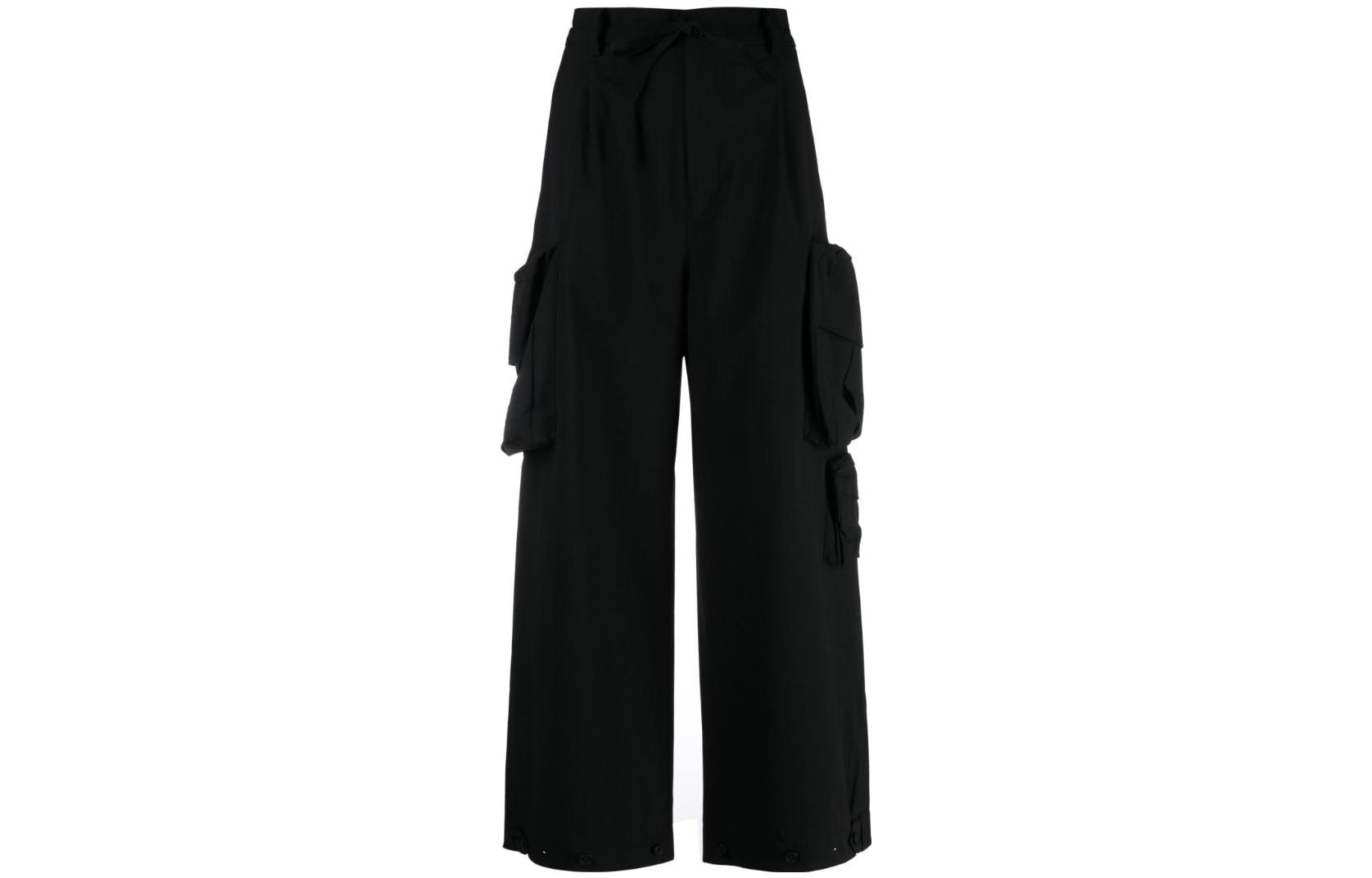 Широкие хлопковые карго брюки Y-3, черный
Широкие хлопковые карго брюки Y-3, черный