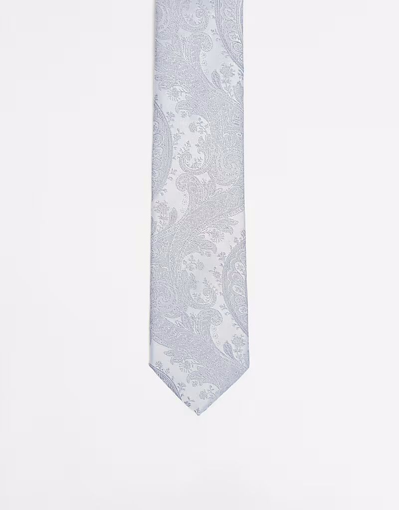 Галстук с принтом пейсли ASOS DESIGN серого цвета
Галстук с принтом пейсли ASOS DESIGN серого цвета