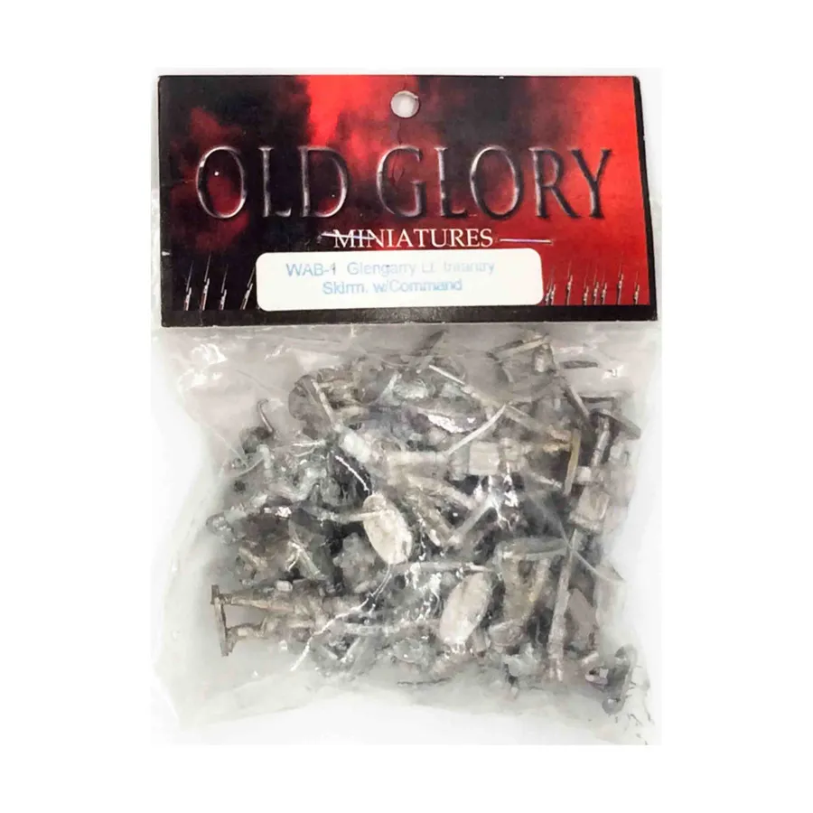 Перестрелка легкой пехоты в Гленгарри с командованием, War of 1812 (25mm)
Перестрелка легкой пехоты в Гленгарри с командованием, War of 1812 (25mm)