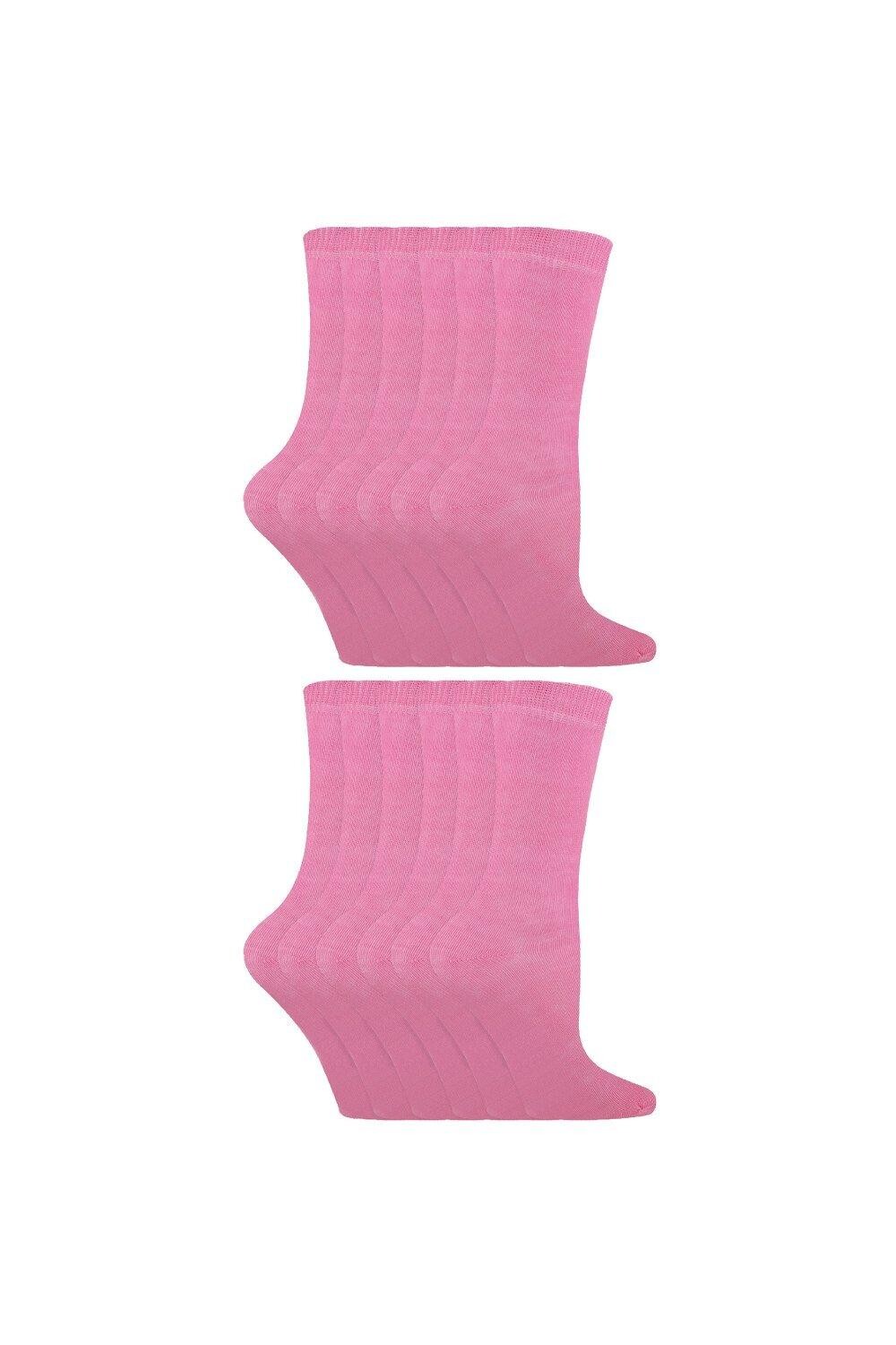 12 пар разноцветных хлопковых носков в упаковке Sock Snob, розовый 
12 пар разноцветных хлопковых носков в упаковке Sock Snob, розовый