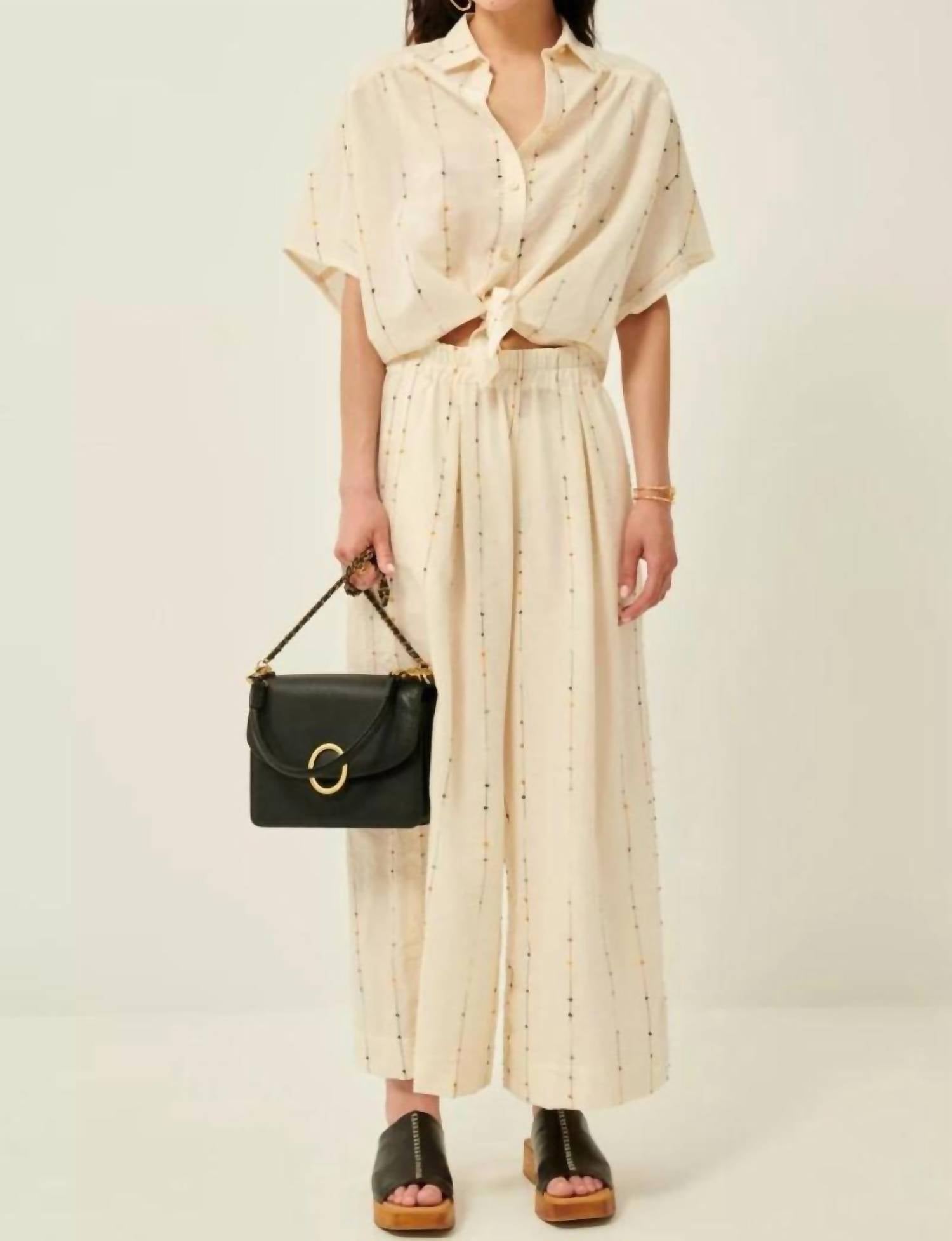 Брюки Isla Minima бежевого цвета Sessun
Брюки Isla Minima бежевого цвета Sessun