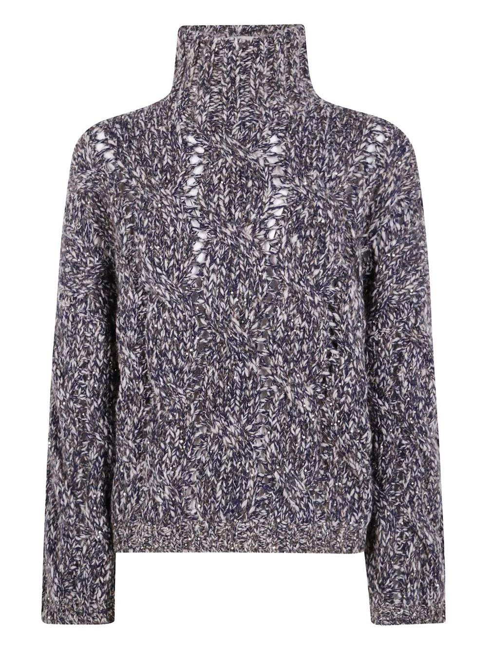 Свитер с высоким воротником Brunello Cucinelli, синий
Свитер с высоким воротником Brunello Cucinelli, синий