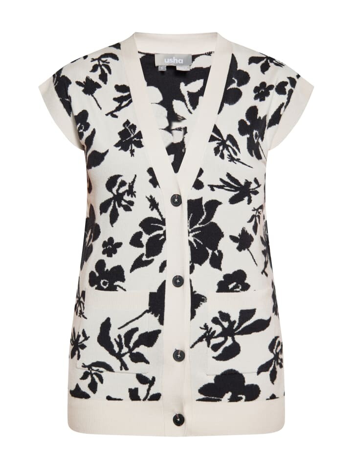 Свитер-жилет Usha, цвет wollweiss schwarz
Свитер-жилет Usha, цвет wollweiss schwarz