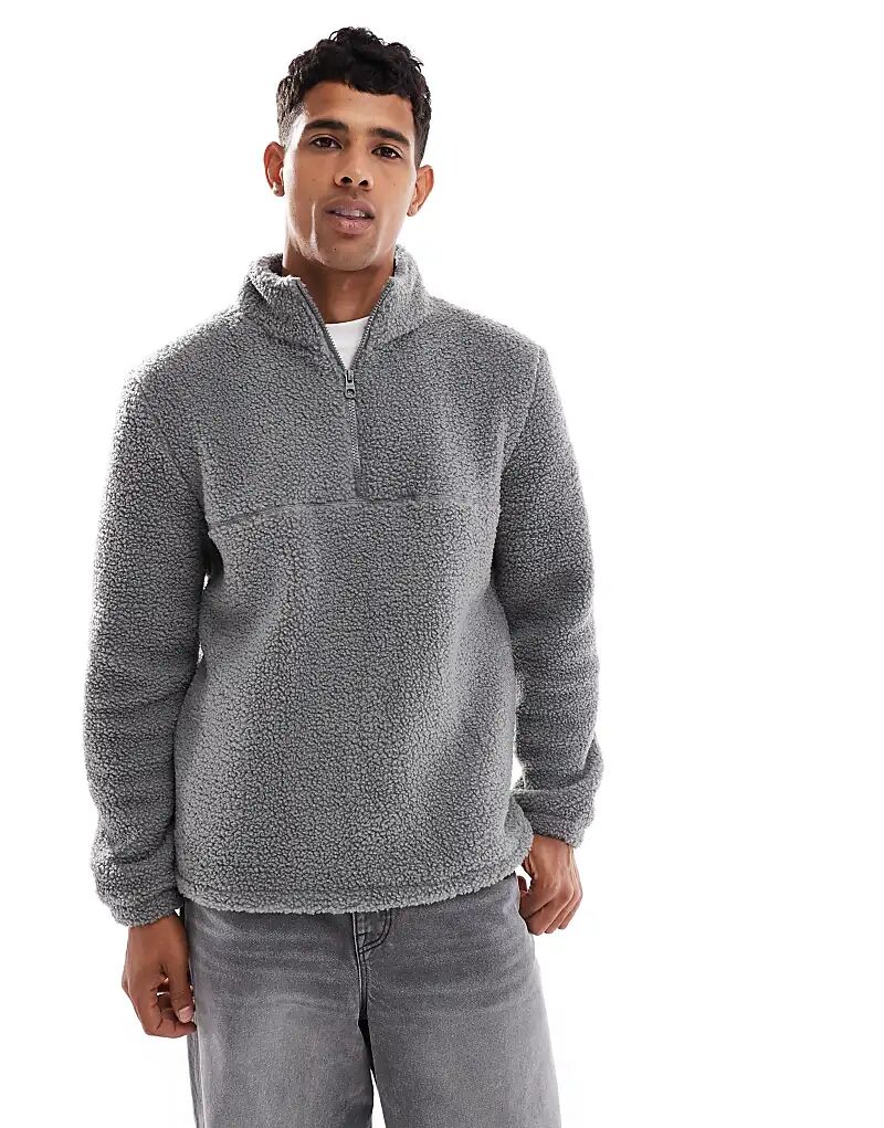 Brave Soul – Свободная толстовка-плюшевый жакет антрацитового цвета с застежкой-молнией до середины
Brave Soul – Свободная толстовка-плюшевый жакет антрацитового цвета с застежкой-молнией до середины