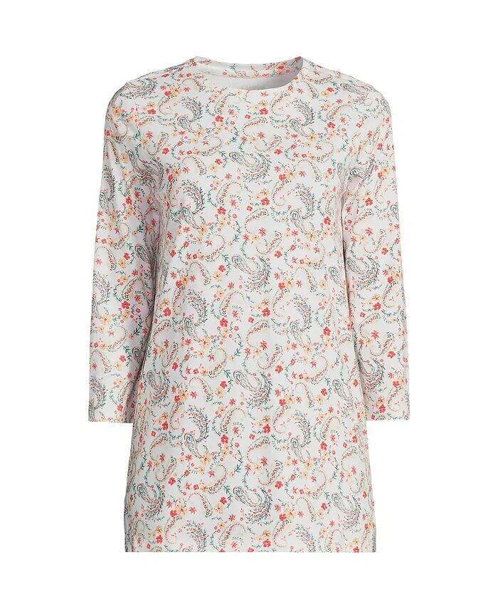 Женская хлопковая туника Supima с рукавом 3/4 Lands' End, белый
Женская хлопковая туника Supima с рукавом 3/4 Lands' End, белый