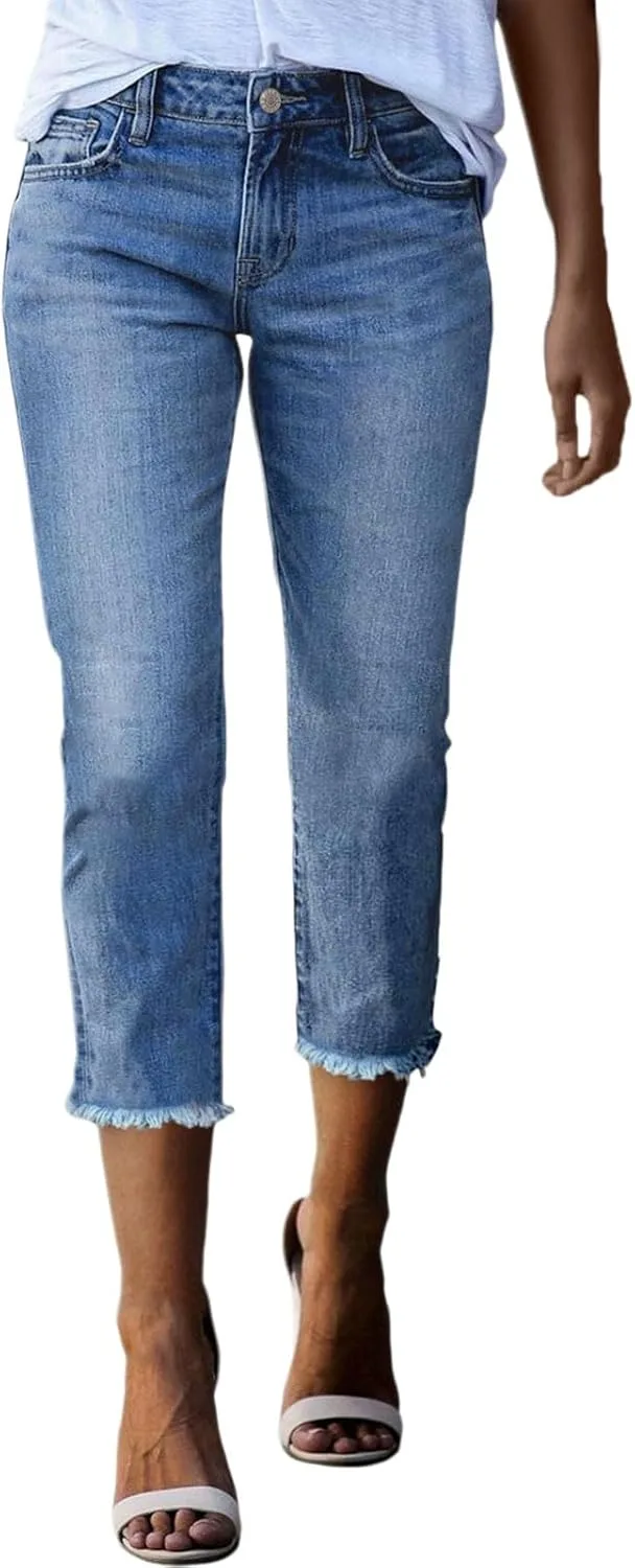 Женские джинсы Capri High Waisted Stretchy Skinny с необработанным краем Summer Blue LCMTWX
Женские джинсы Capri High Waisted Stretchy Skinny с необработанным краем Summer Blue LCMTWX
