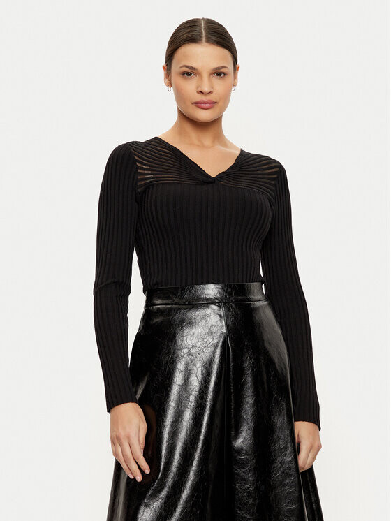 Облегающий свитер Morgan, черный 
Облегающий свитер Morgan, черный