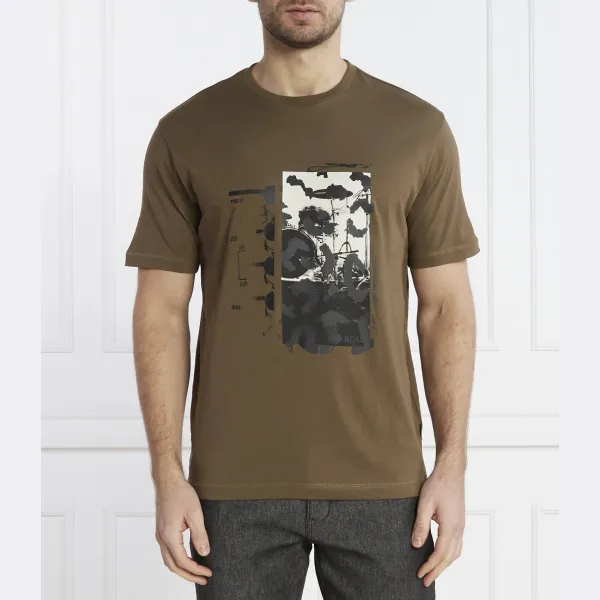 Бирюзовая футболка свободного кроя Boss, хаки
Бирюзовая футболка свободного кроя Boss, хаки