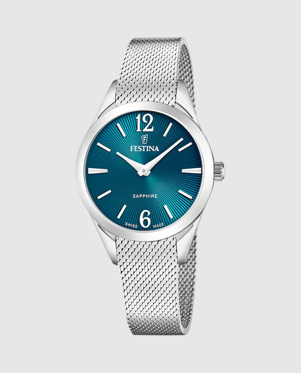 F20076/4 швейцарские женские часы Grace из серебристой стали Festina, серебряный
F20076/4 швейцарские женские часы Grace из серебристой стали Festina, серебряный