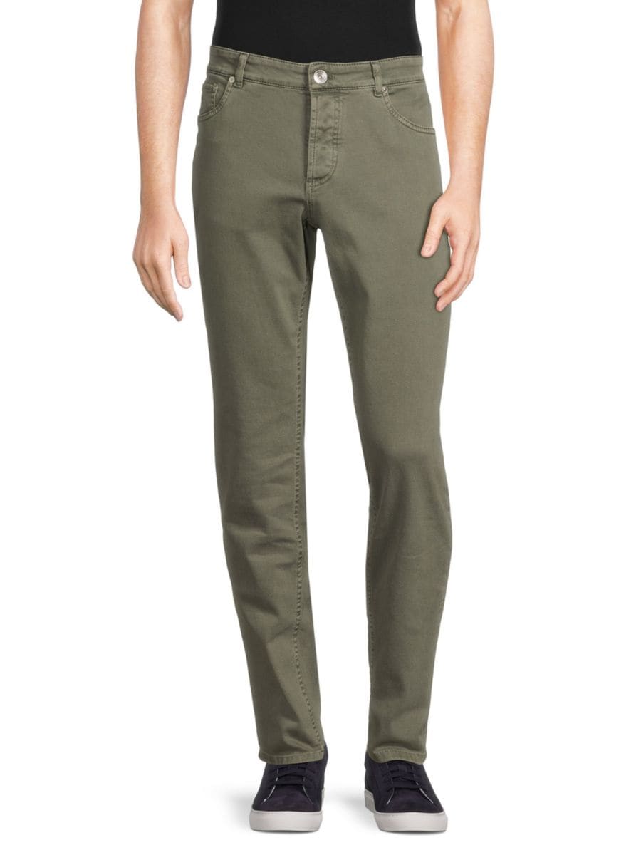 Джинсы традиционного кроя Brunello Cucinelli, цвет Military
Джинсы традиционного кроя Brunello Cucinelli, цвет Military