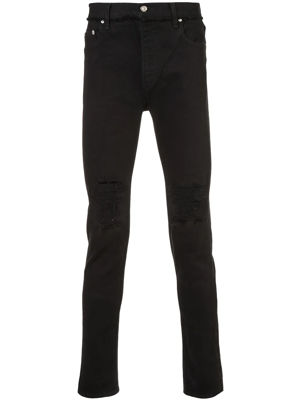 Джинсы кроя слим с потертой отделкой Christian Dada, черный
Джинсы кроя слим с потертой отделкой Christian Dada, черный