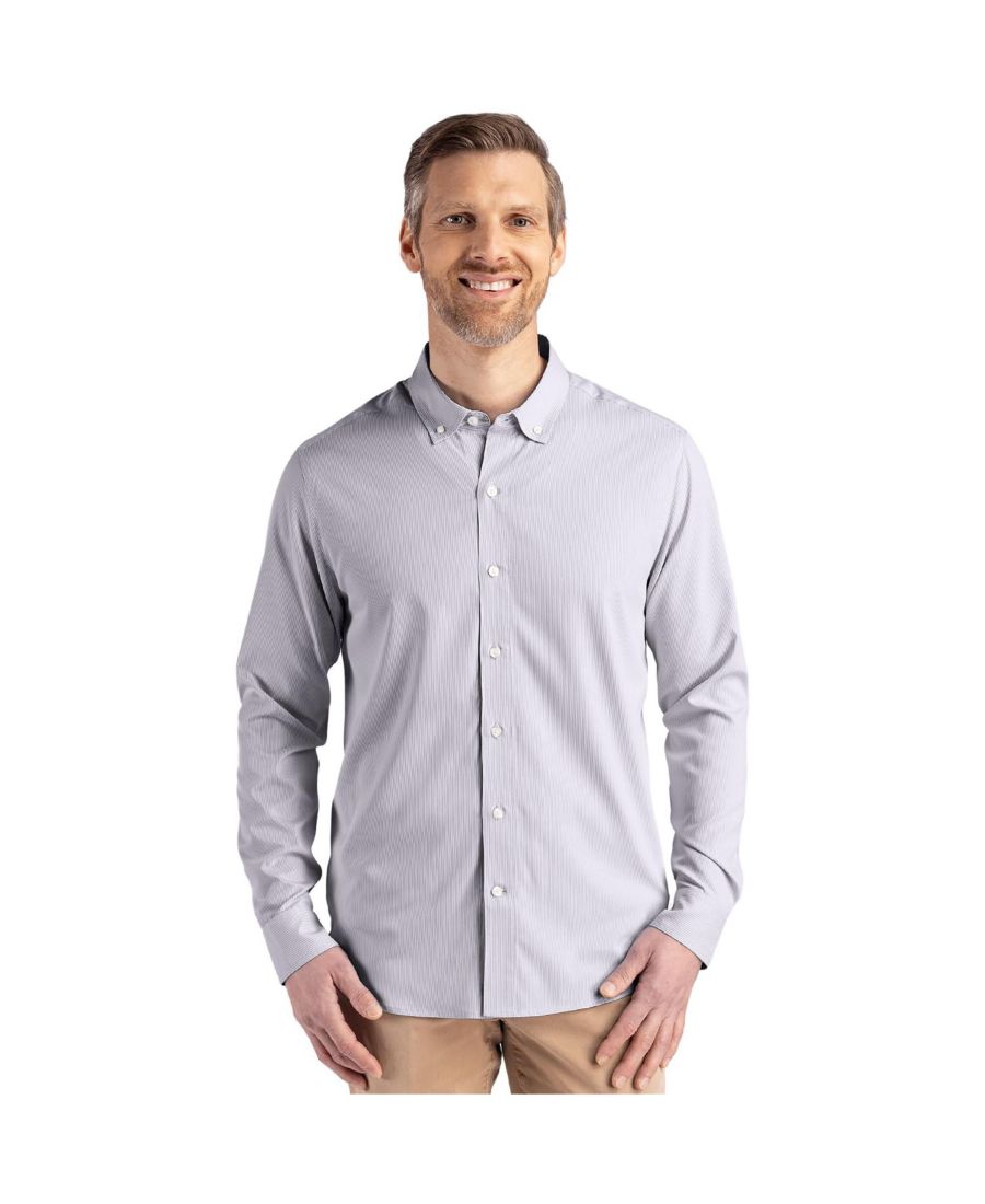 Мужская рубашка с длинными рукавами Skyline Epic Confidence из переработанной ткани в тонкую полоску Cutter & Buck, Elemental grey/white
Мужская рубашка с длинными рукавами Skyline Epic Confidence из переработанной ткани в тонкую полоску Cutter & Buck, Elemental grey/white