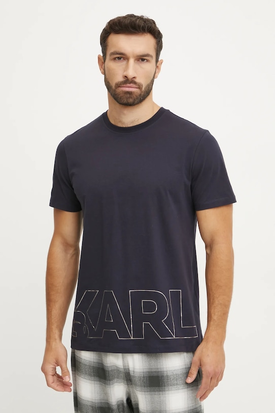 Хлопковая футболка Karl Lagerfeld, темно-синий
Хлопковая футболка Karl Lagerfeld, темно-синий