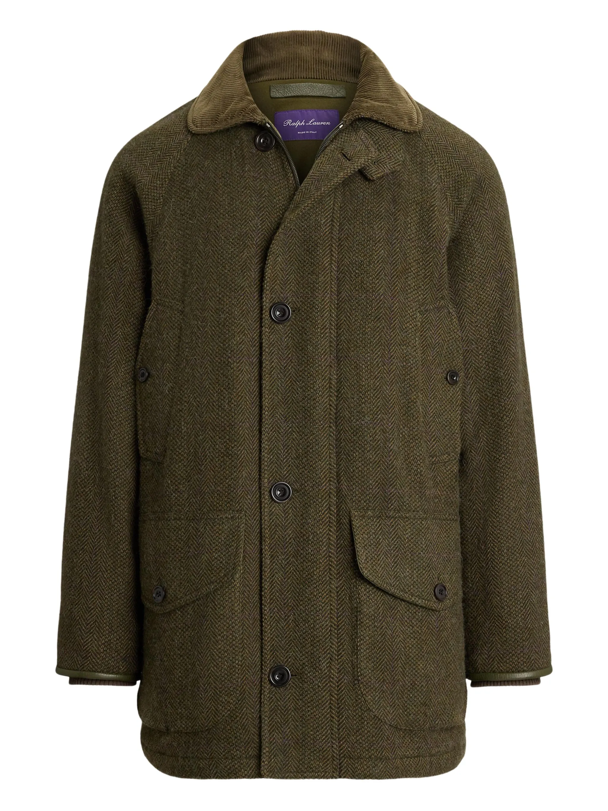 Однобортное пальто с узором в елочку Ralph Lauren Purple Label, зеленый
Однобортное пальто с узором в елочку Ralph Lauren Purple Label, зеленый