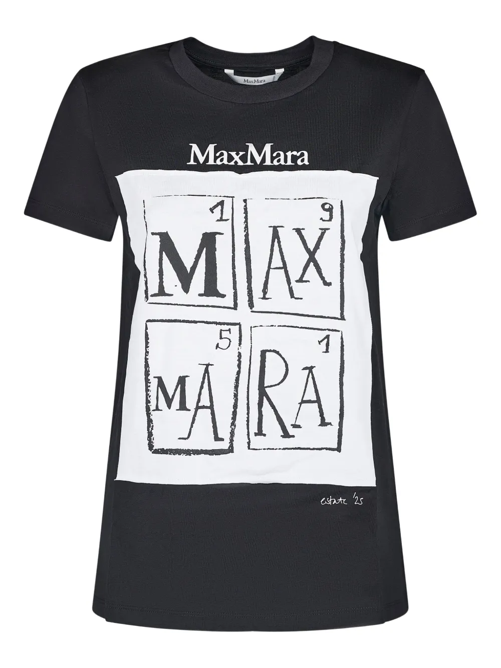 Футболка с логотипом MAX MARA, черный 
Футболка с логотипом MAX MARA, черный