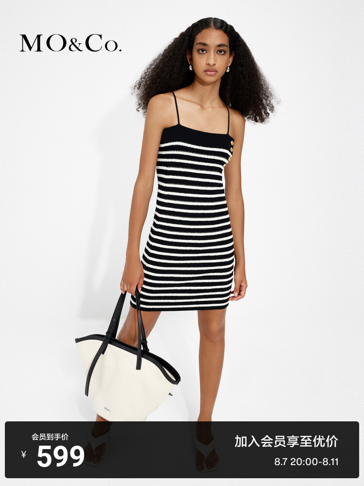 Платье Moco с подтяжками во французском стиле, черно-белый
Платье Moco с подтяжками во французском стиле, черно-белый