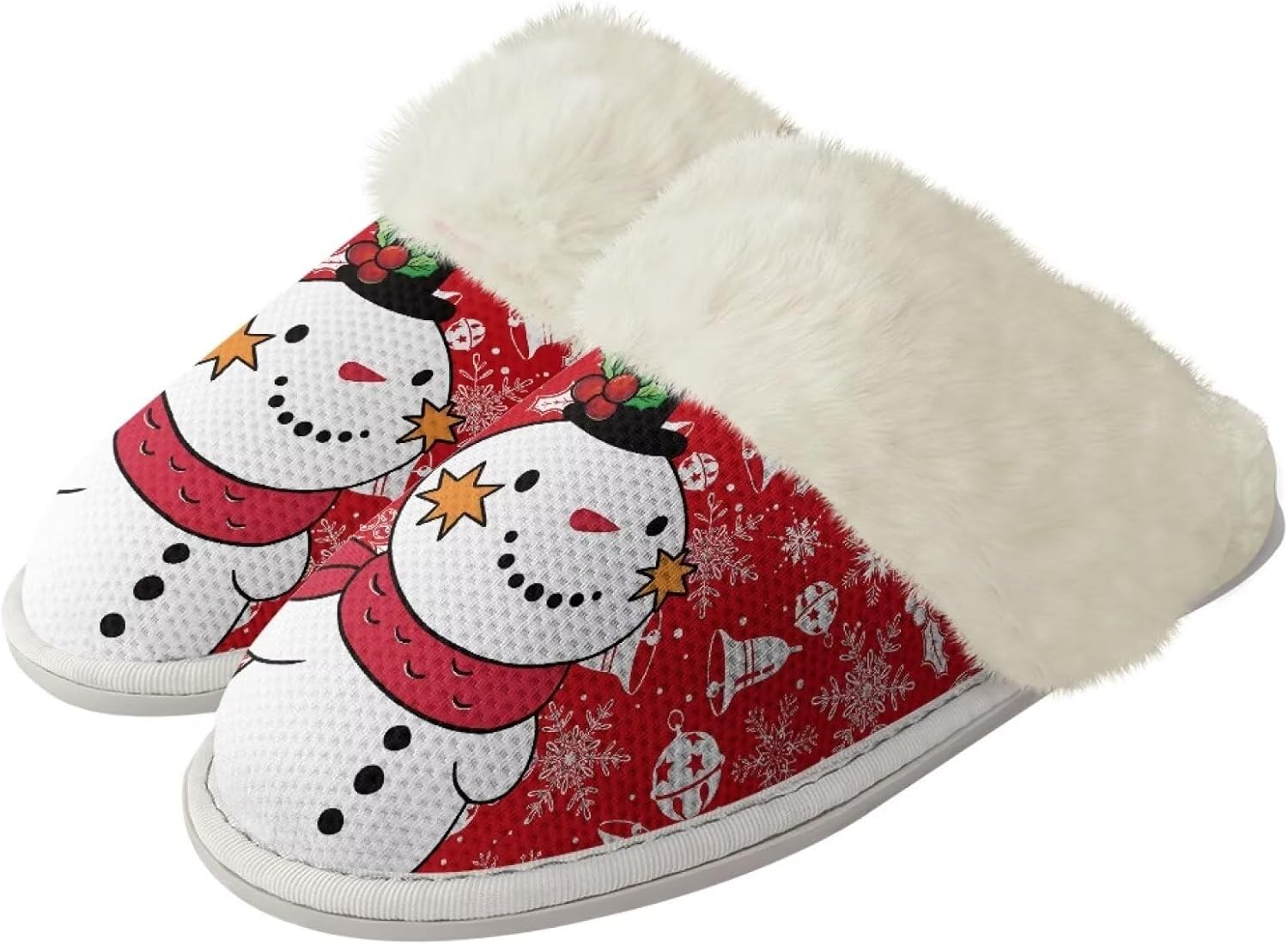 Зимние рождественские спа-тапочки Drnuikhe, домашние тапочки из пены с эффектом памяти, обувь для дома и улицы, размер L, для мужчин и женщин, Cute Snowman Print
Зимние рождественские спа-тапочки Drnuikhe, домашние тапочки из пены с эффектом памяти, обувь для дома и улицы, размер L, для мужчин и женщин, Cute Snowman Print