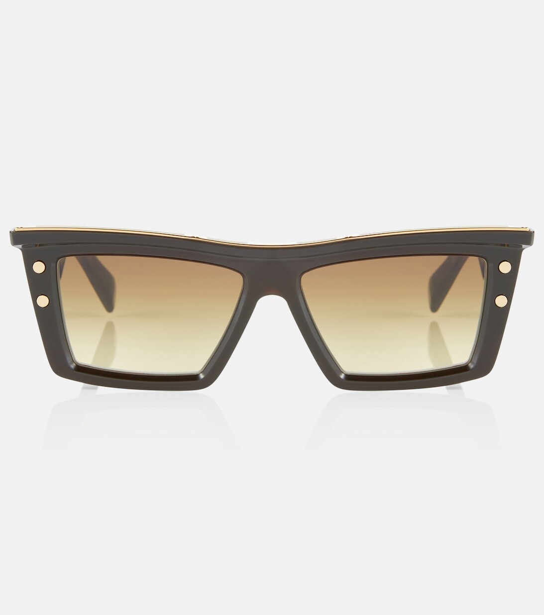 Квадратные солнцезащитные очки с тисненым логотипом Balmain, коричневый
Квадратные солнцезащитные очки с тисненым логотипом Balmain, коричневый