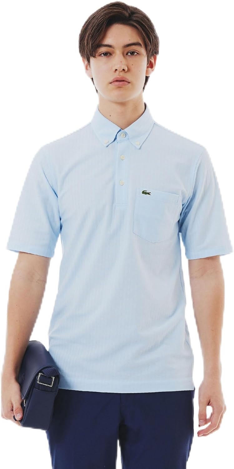 Мужская рубашка-поло LACOSTE (Lacoste) на пуговицах, из ткани пике с полосками в тон, светло-синий
Мужская рубашка-поло LACOSTE (Lacoste) на пуговицах, из ткани пике с полосками в тон, светло-синий