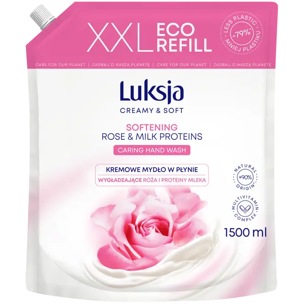 Поставка жидкого кремообразного мыла, 1500 мл Luksja Creamy & soft róża i proteiny
Поставка жидкого кремообразного мыла, 1500 мл Luksja Creamy & soft róża i proteiny