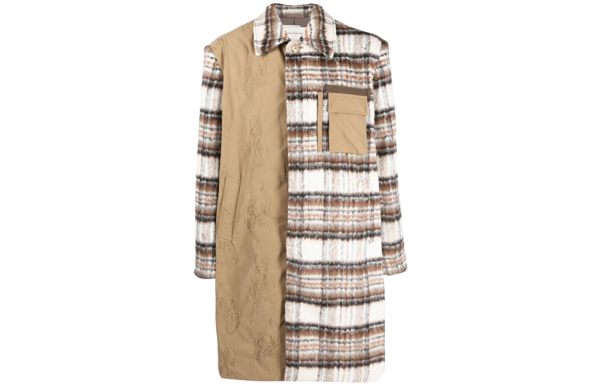 Feng Chen Wang Тартановая рубашка в стиле пэчворк, Brown
Feng Chen Wang Тартановая рубашка в стиле пэчворк, Brown