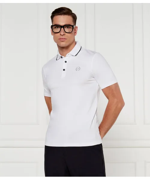 Футболка поло Slim fit Armani Exchange, белый 
Футболка поло Slim fit Armani Exchange, белый