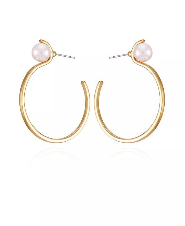 Серьги-Кольца с имитацией жемчуга золотистого оттенка T Tahari, gold
Серьги-Кольца с имитацией жемчуга золотистого оттенка T Tahari, gold